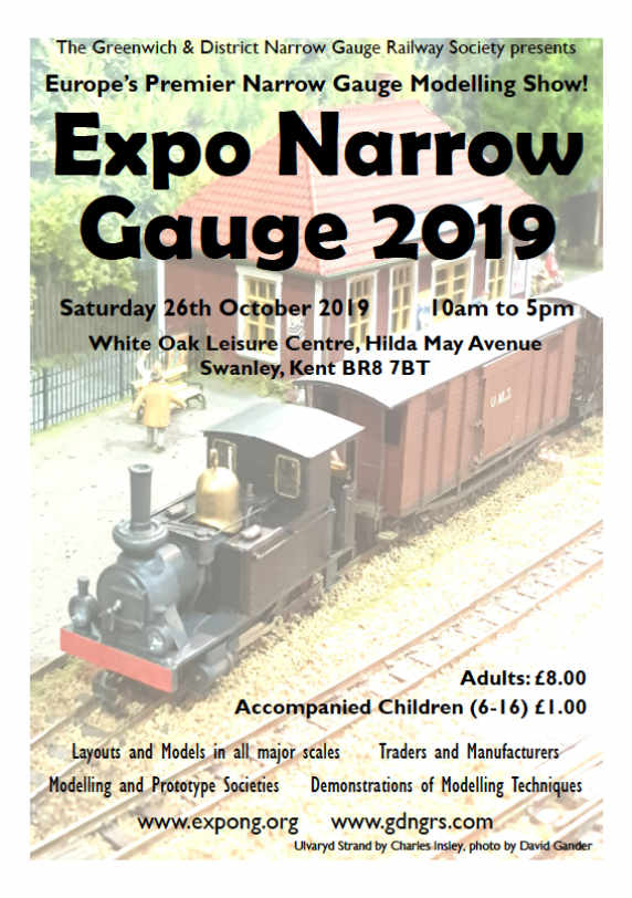 Expo Narrow Gauge model railway exhibition Greenwich & District